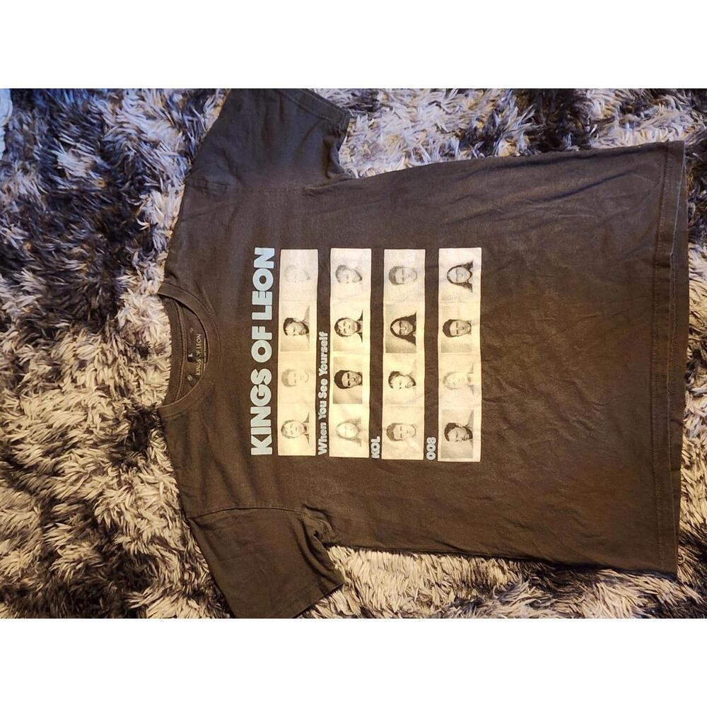 Barking Irons x Kings of Leon Men's Shirt Size L Black Short Sleeve Tour Tee